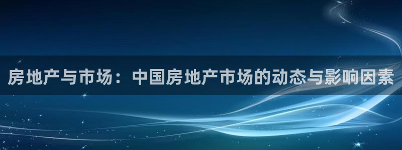 摩登2 7：房地产与市场：中国房地产市场的动态与影响因素
