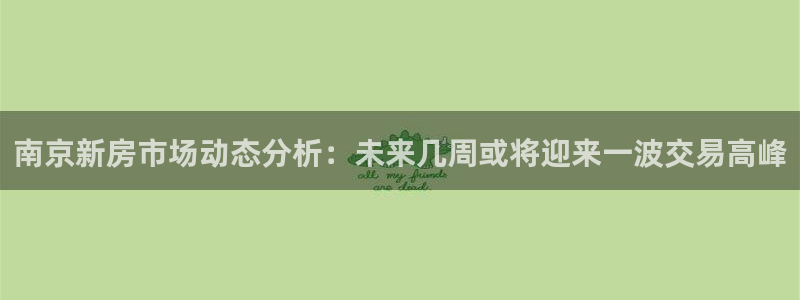 摩登5冯7O667：南京新房市场动态分析：未来几周或将迎来一