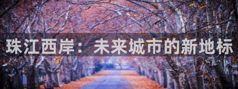 摩登7登陆：珠江西岸：未来城市的新地标